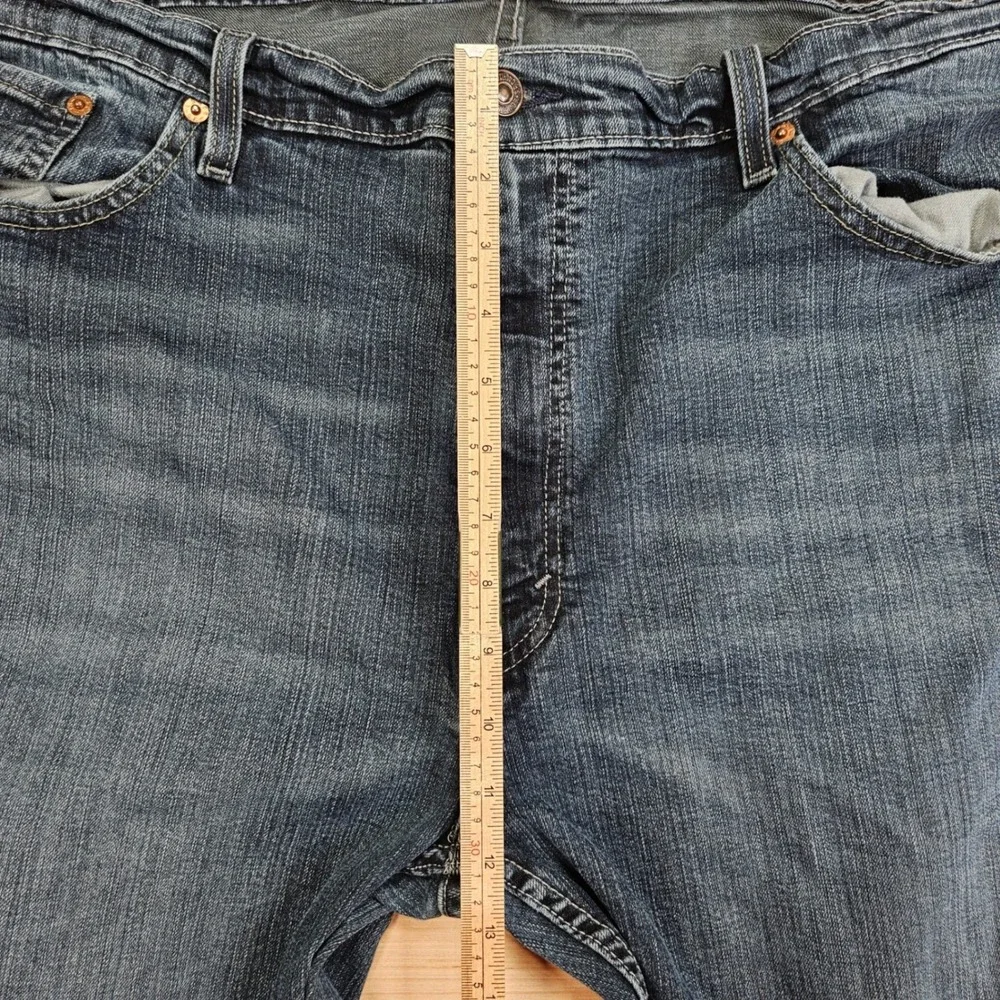 Levis 559 Relaxed Straight Jeans Men 42x32 Measure 44x32 Blue Denim Stretch READ